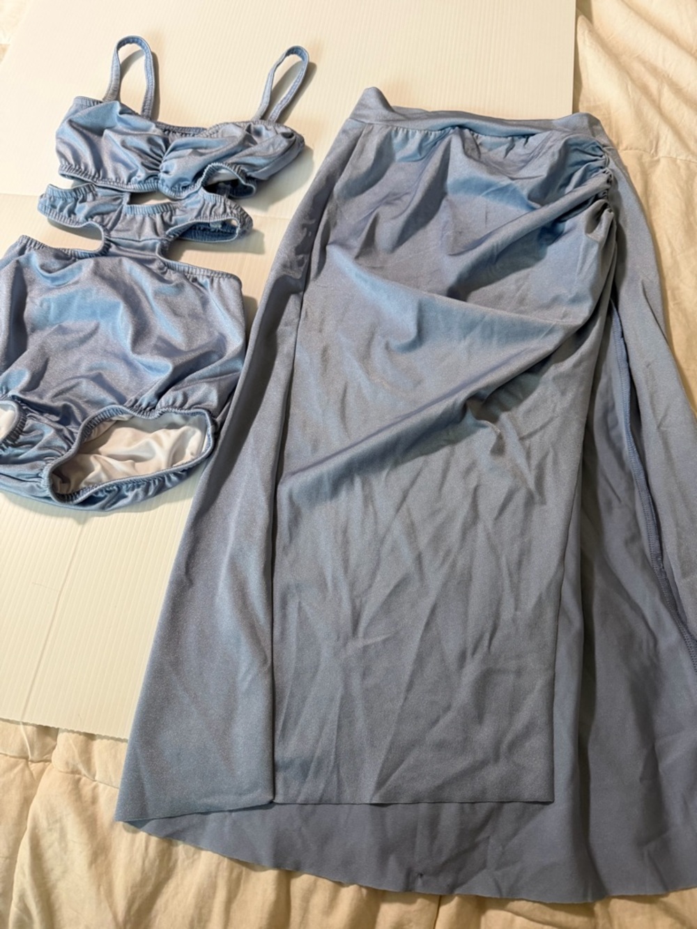Kelle dance solo lyrical costume light blue CLOSER TO FINE 8434 LC-large child - Picture 2 of 11